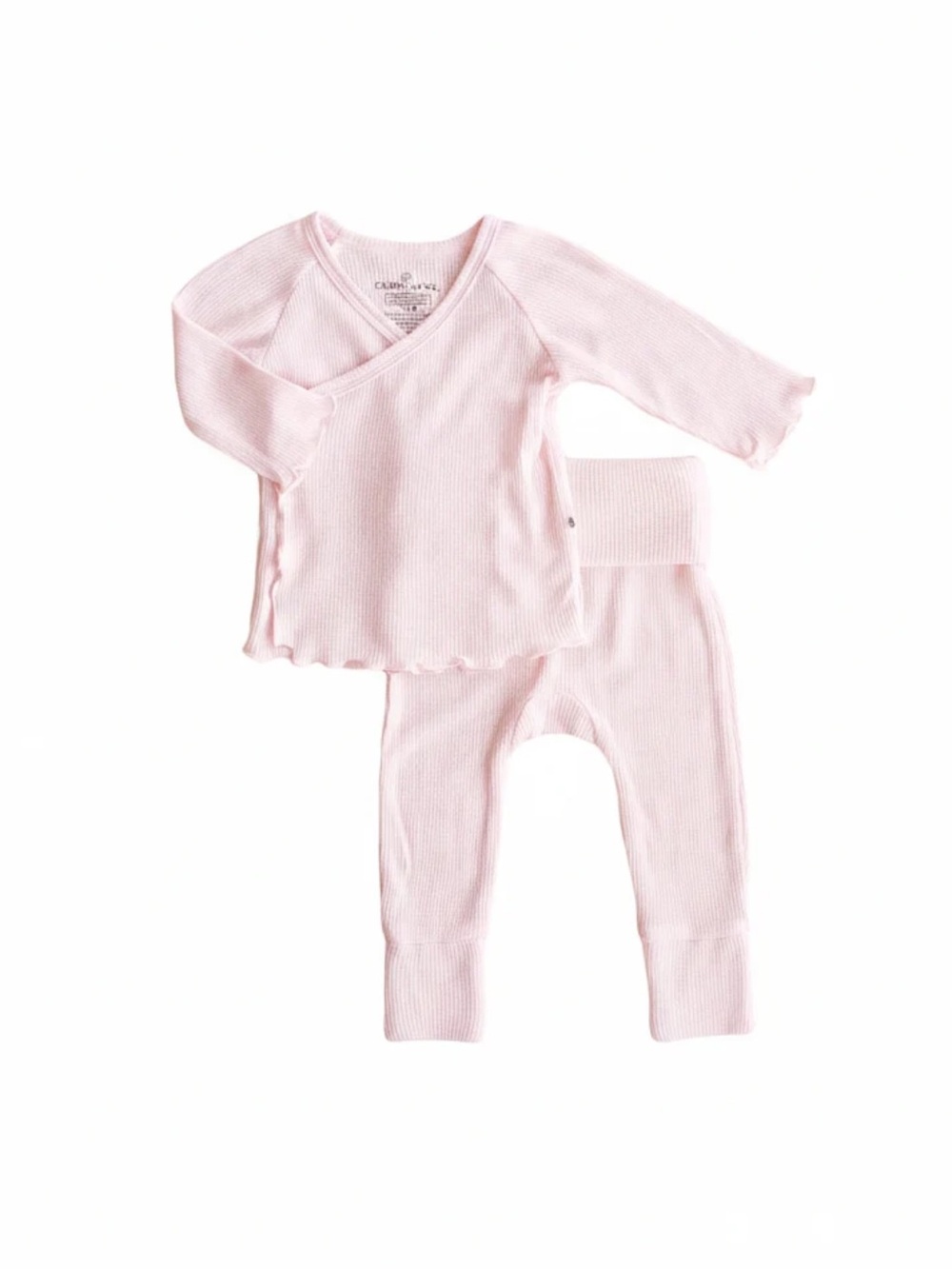 Caden Lane Waffle Take Home Set Pearl Pink